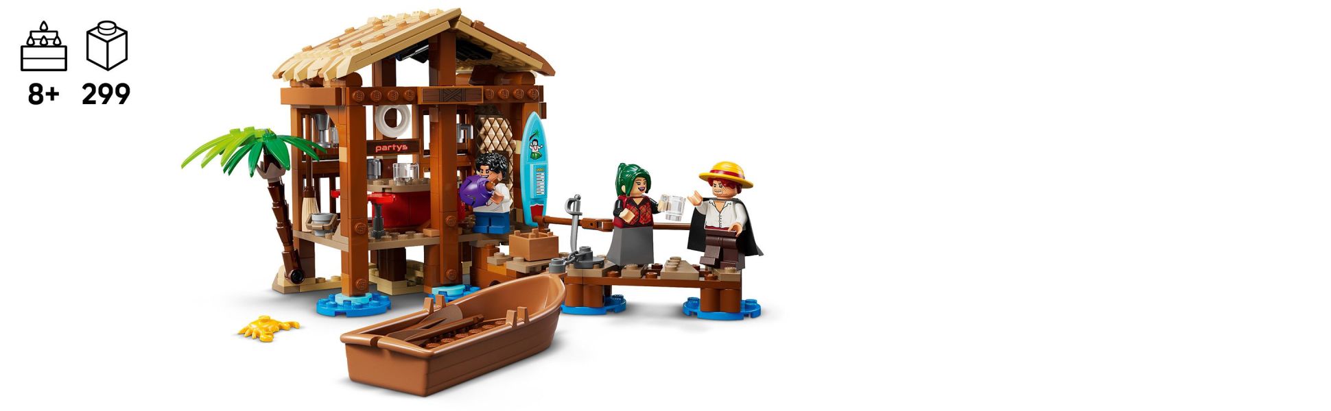 LEGO ONE PIECE Windmill Village Hut Building Blocks - Pretend Play