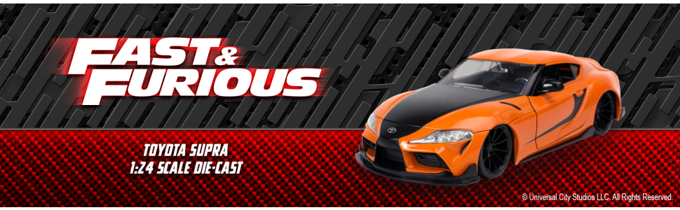 Lego Fast And Furious Jada Toys 253203064 - Fast & Furious 9 2020 Toyota Supra Op Schaal 1:24, De Cast, Vanaf 8 Jaar Metaal Modelvoertuig Voor Kinderen