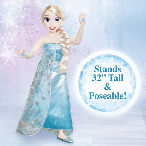 Disney's Frozen Playdate 32 inch Posable Elsa Doll with Lights