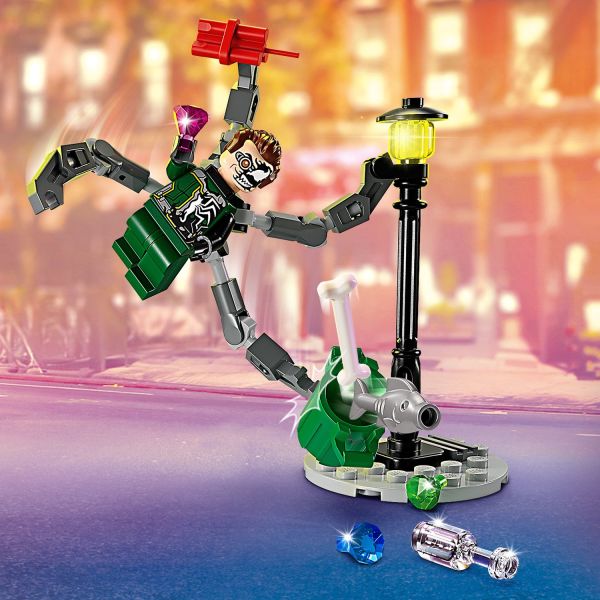 LEGO Marvel Spider-Man: Spider-Man vs. Doc Ock 76148 Superhero Action  Figure Adventure Playset Motorcycle Battle Building Toy (234 Pieces) 