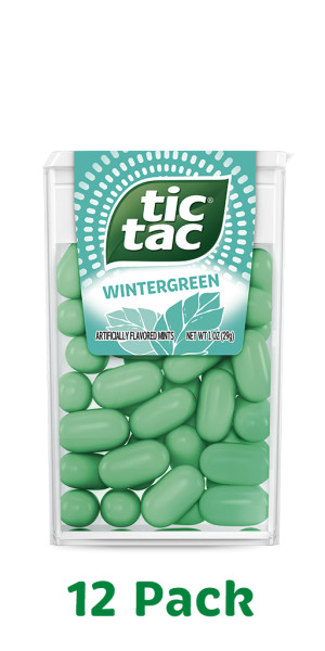 Tic Tac Pastillas Sandía Mix Fresh Breath Mints Watermelon Flavor Candies,  16 g / 0.56 oz each (Pack of 12) - ArgenSnack