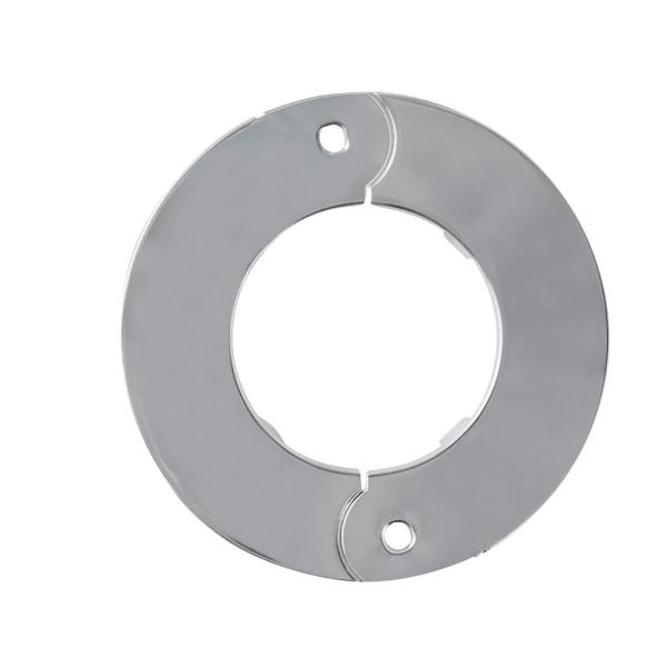 HINZIC 4PCS Stainless Steel Wall Split Flanges Silver Round Escutcheon Plate Floor And Ceiling - View #2