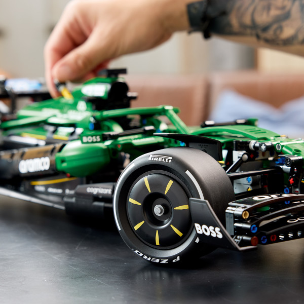 Drive into position as you try out the functional steering.