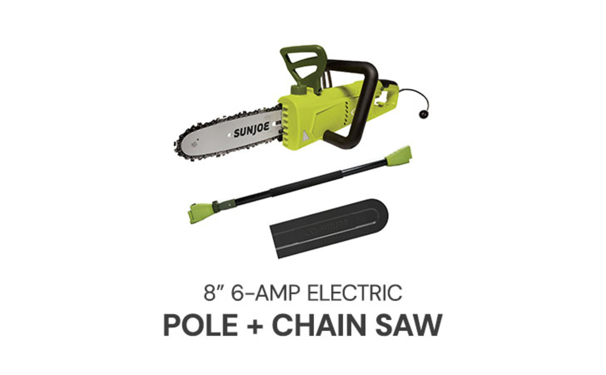 joe joe Sun Joe 8 Inch Electric Convertible Pole Chain Saw, 2-in-1