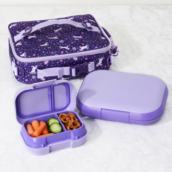  Bentgo® Kids Snack - 2 Compartment Leak-Proof Bento-Style Food  Storage for Snacks and Small Meals, Easy-Open Latch, Dishwasher Safe, and  BPA-Free - Ideal for Ages 3+ (Purple): Home & Kitchen