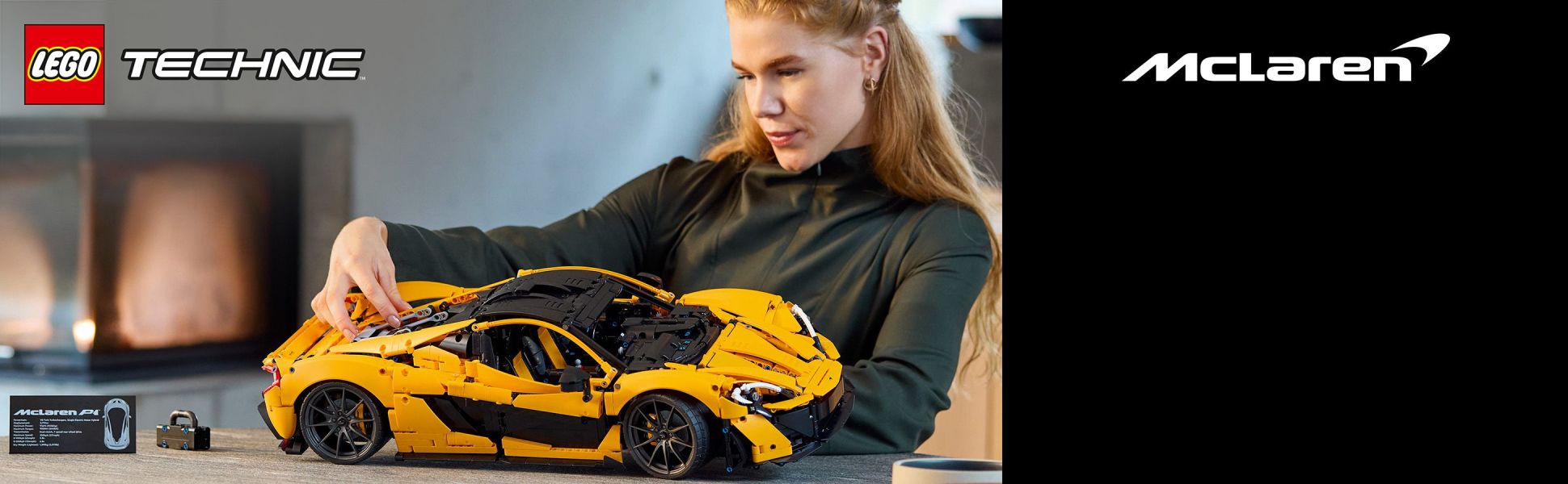 Recreate the details of the iconic McLaren P1 with this scale model hypercar building kit for adults.