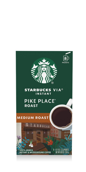 Starbucks VIA Instant Pike Place Roast, Instant Coffee, Medium