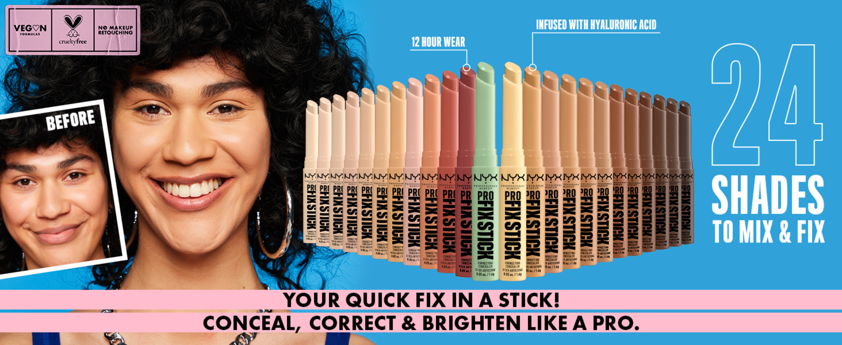 NYX Professional Makeup Color Correcting Pro Fix Stick Concealer
