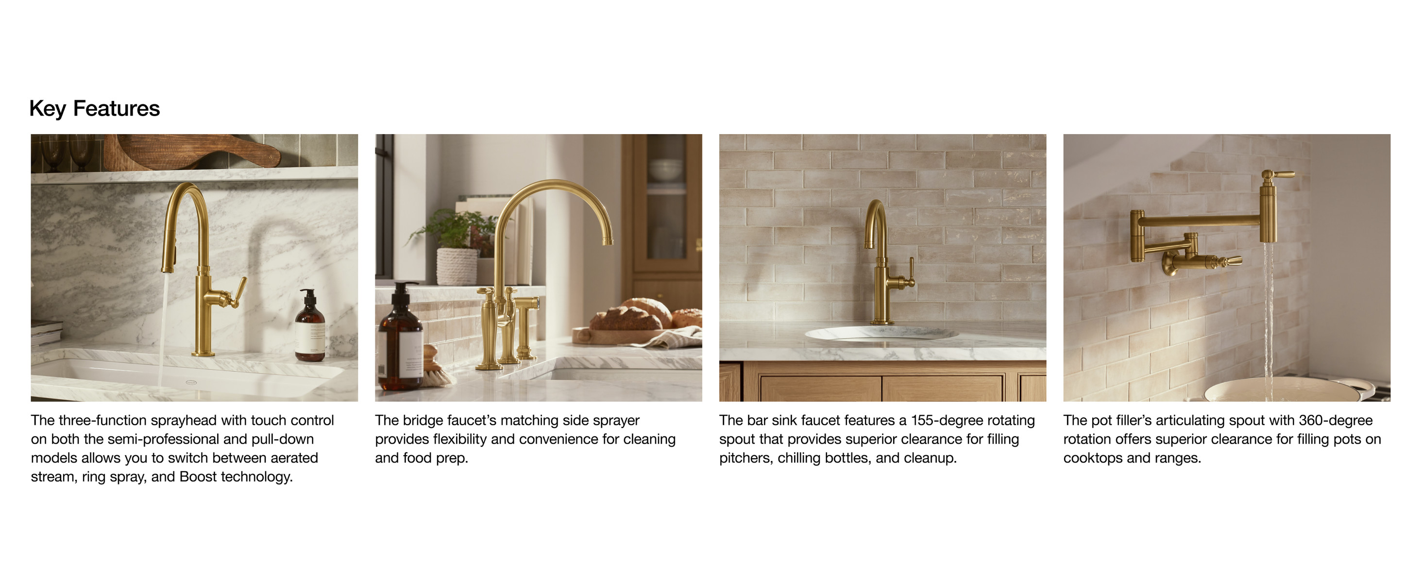 KOHLER Edalyn By Studio McGee Single Handle Pull Down Sprayer