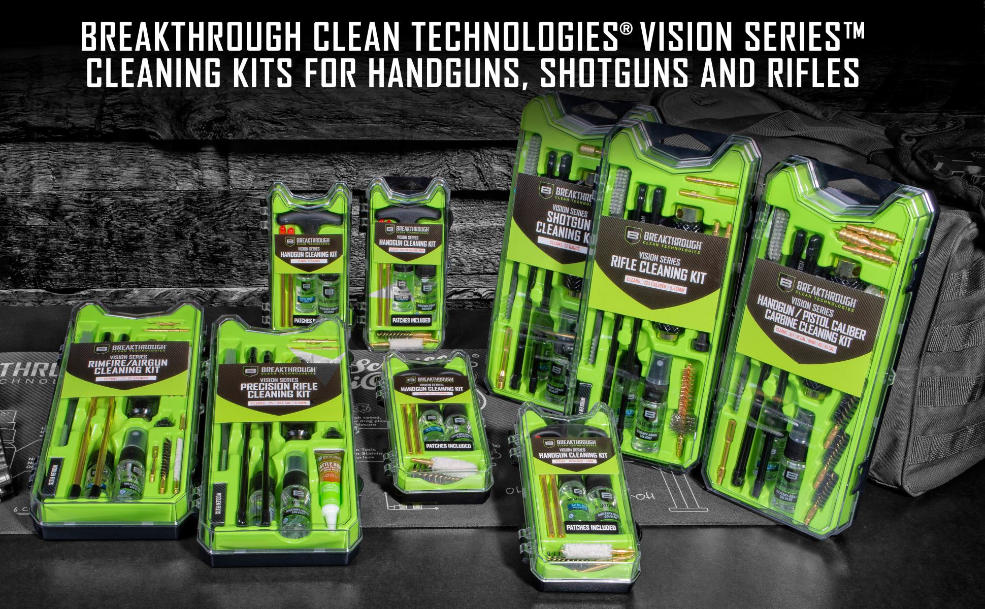 Breakthrough Clean Technologies Vision Series Cleaning Kit For 12 Gauge  BT-CCC-12G – Black Wolf Supply