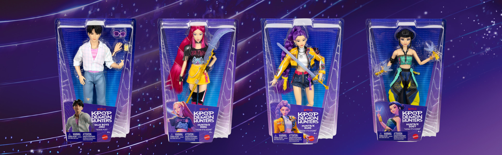 KPop Demon Hunters HUNTR/X Zoey Fashion Doll in Removable Look