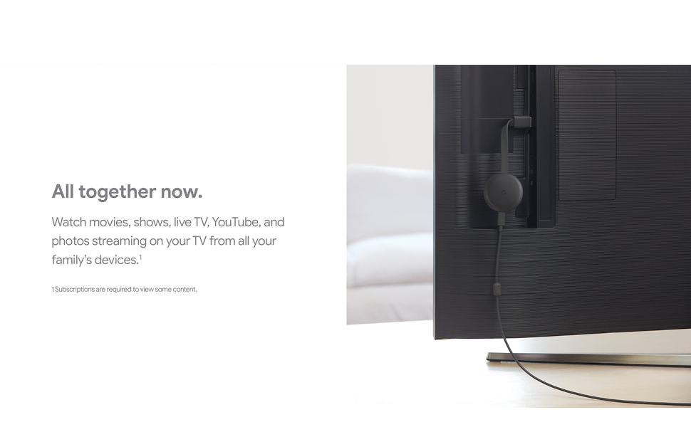 Google Chromecast with Google TV (HD) - Snow GA03131-US - The Home Depot