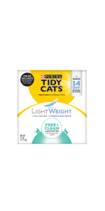 Purina Tidy Cats Low Dust Clumping Cat Litter, LightWeight Free & Clean Unscented, Multi Cat Litter
