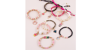 Juicy Couture Make it Real Pink & Precious Bracelet Kit - Makes 10  Bracelets 