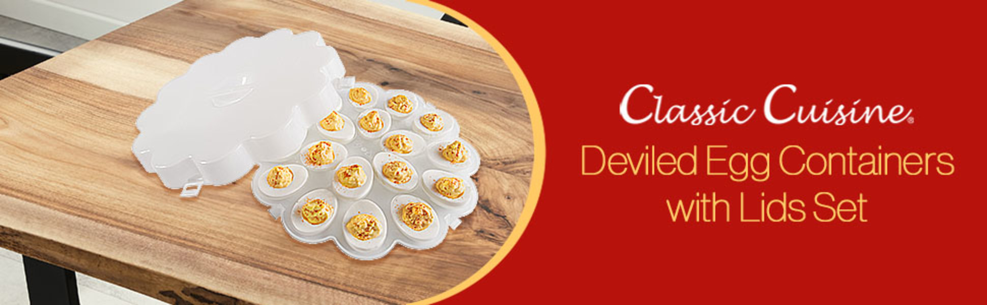 GoodCook Covered Deviled Egg Tray - Each - Tom Thumb