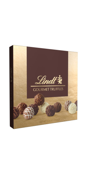 Lindt Gourmet Truffles Assorted Chocolate Candy Gift Box, 6.8 oz.