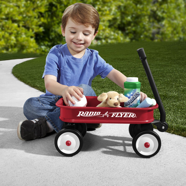 Radio Flyer Little Red Toy Wagon Miniature Wagon for Kids 12.5 Long x 5.7 Tall Red Walmart