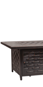 Fire Sense Armstrong Gas Fire Pit, Antique Bronze