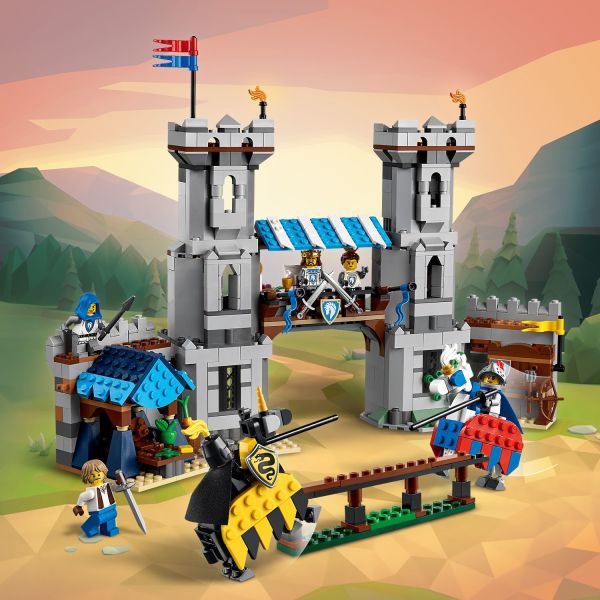 Kids can stage a jousting tournament.