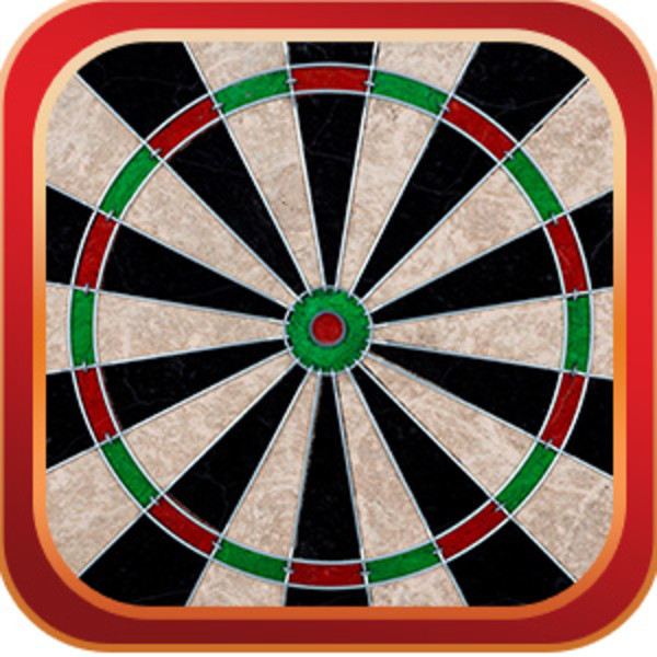 Trademark Games Professional Style Beveled Wood Dart Cabinet