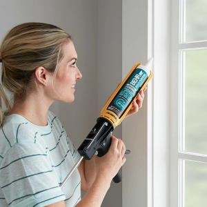 BEHR Total Flex 10.1 fl. oz. White Elastomeric Window and Door Sealant  (12-pack) BS3011CS - The Home Depot