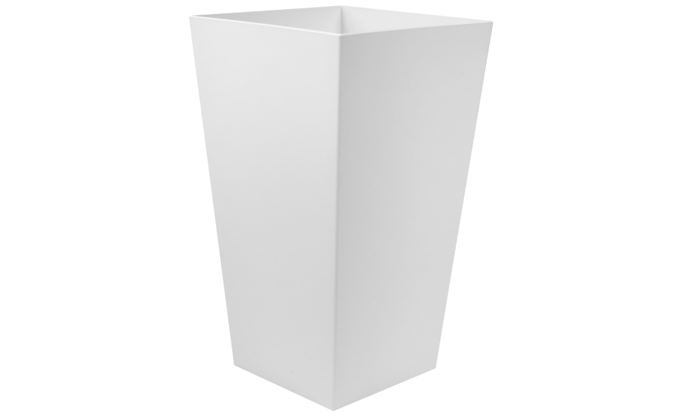 Bloem 20 in. Black Plastic Tall Finley Square Planter