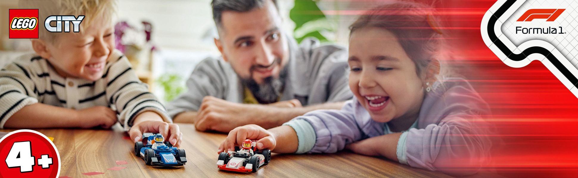 Bring the excitement of the track to kid’s playtime with this LEGO City F1 Williams Racing & Haas F1 Race Cars playset.