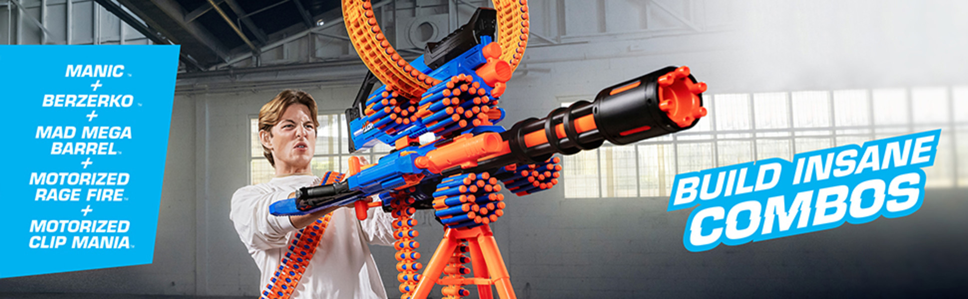 XSHOT Insanity Motorized Clip Mania (72 Darts) Outdoor Foam
