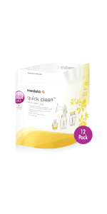 Medela Quick Clean 87055 Breast Pump and Accessory Wipes 24 Count for sale  online