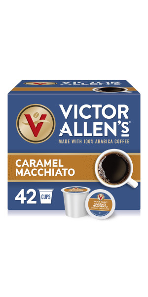 Victor Allen's Coffee Caramel Macchiato Flavored, Medium Roast, 42