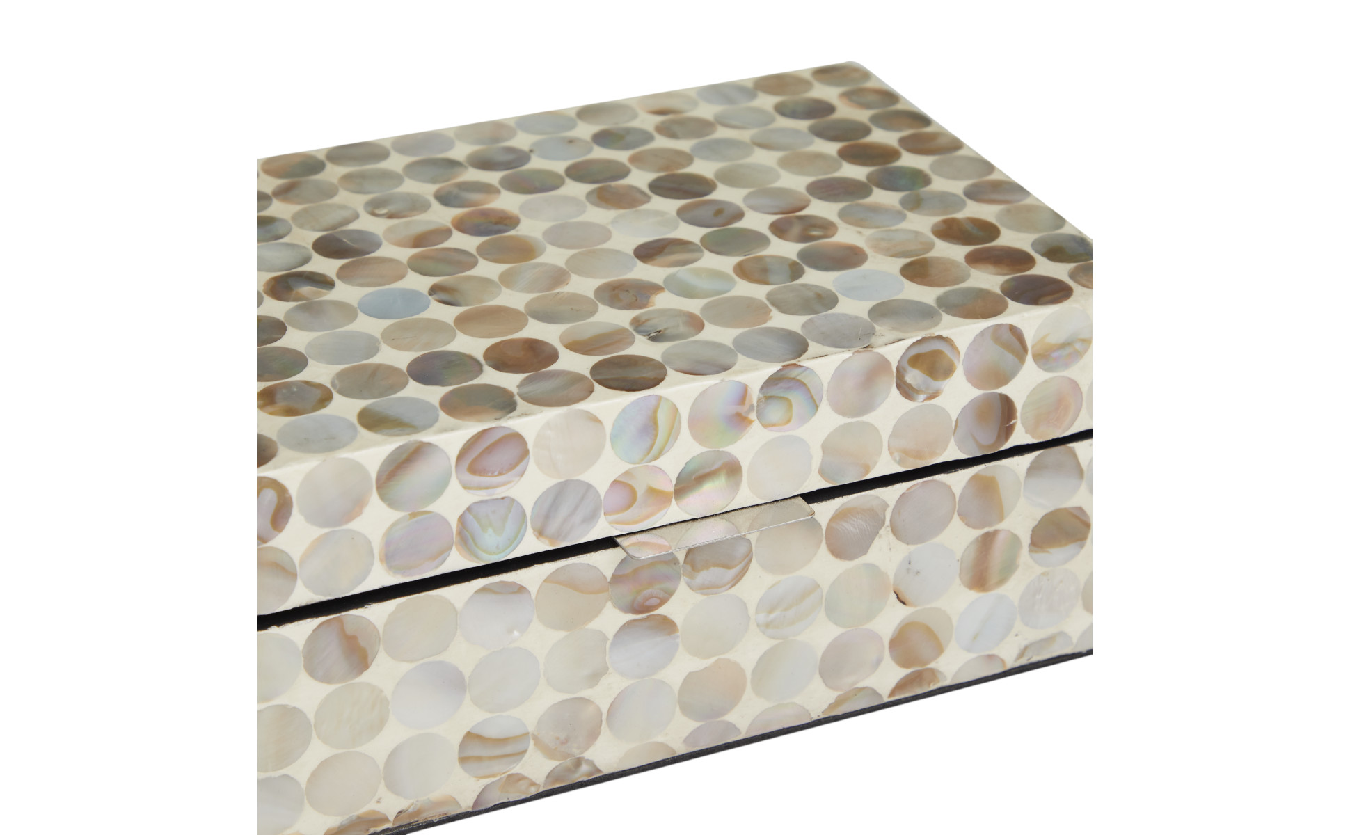 Litton Lane Rectangle Mother of Pearl Handmade Geometric Box