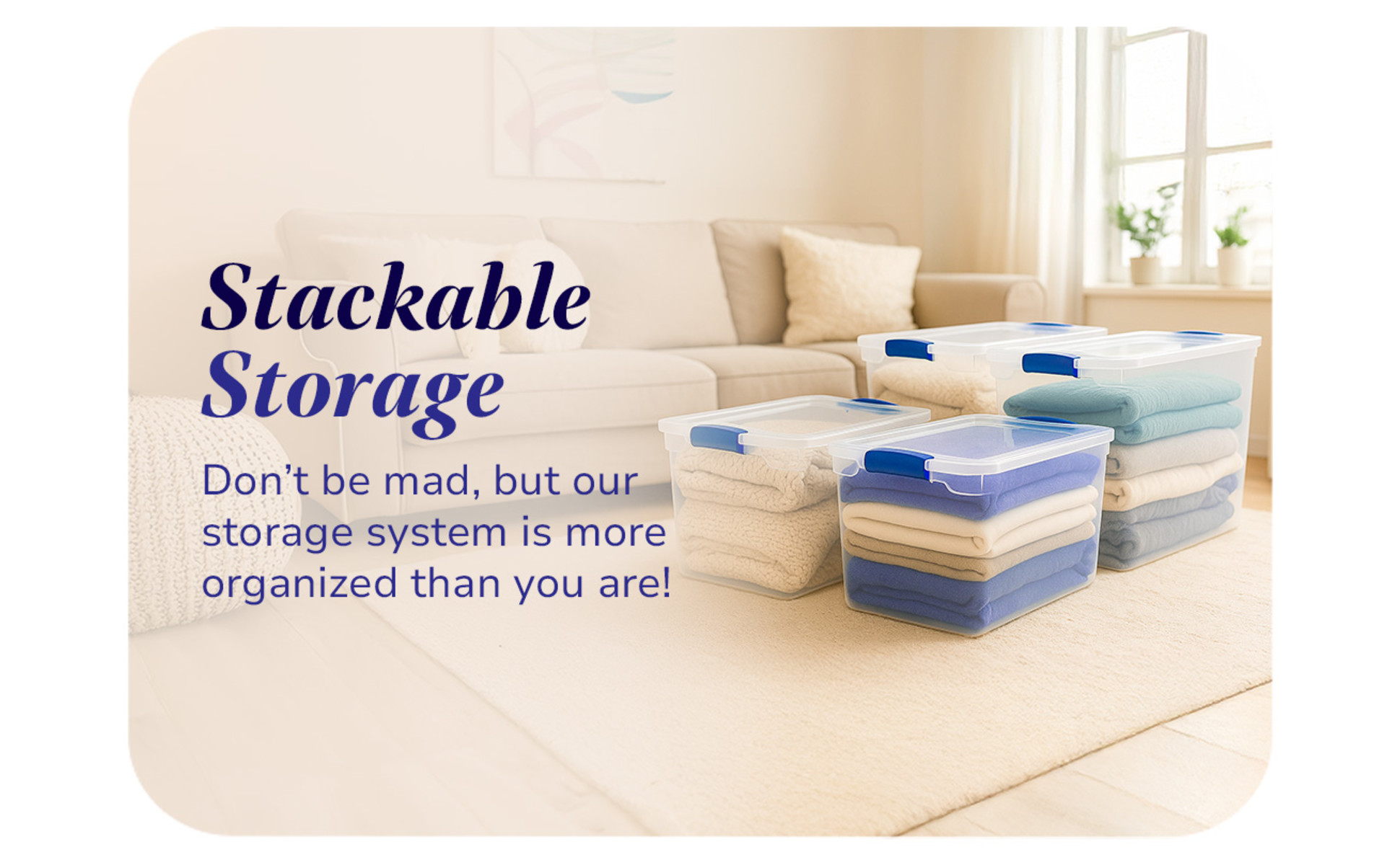 omimimimi COOTIE Storage Container 2個 Homz 112 Quart Storage Container 2 Pck w/ 66 Quart Storage