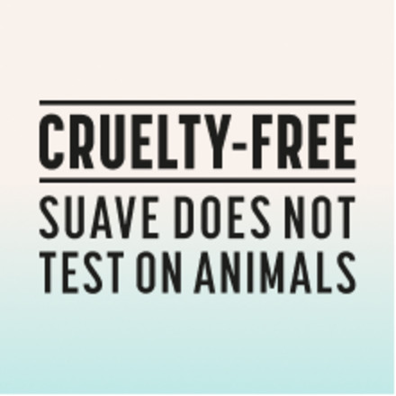 Suave is cruelty free and never tests on animals