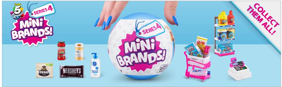  5 Surprise Mini Brands Series 4 by ZURU