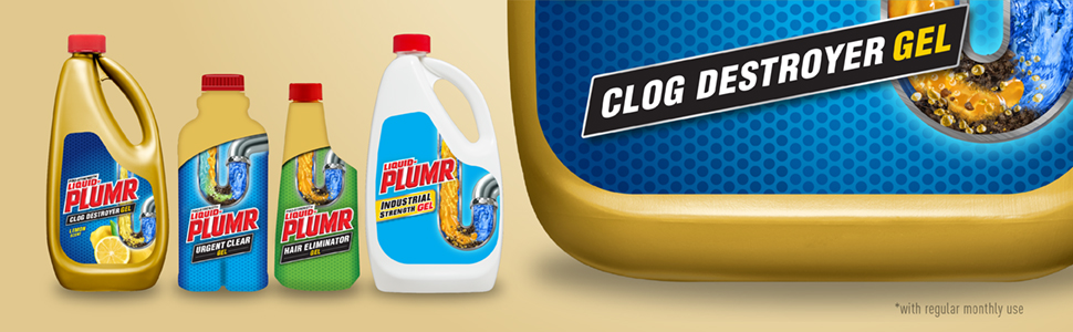 Liquid-Plumr Pro-Strength Clog Destroyer Gel with PipeGuard Liquid Drain  Cleaner, 32 fl oz - Harris Teeter