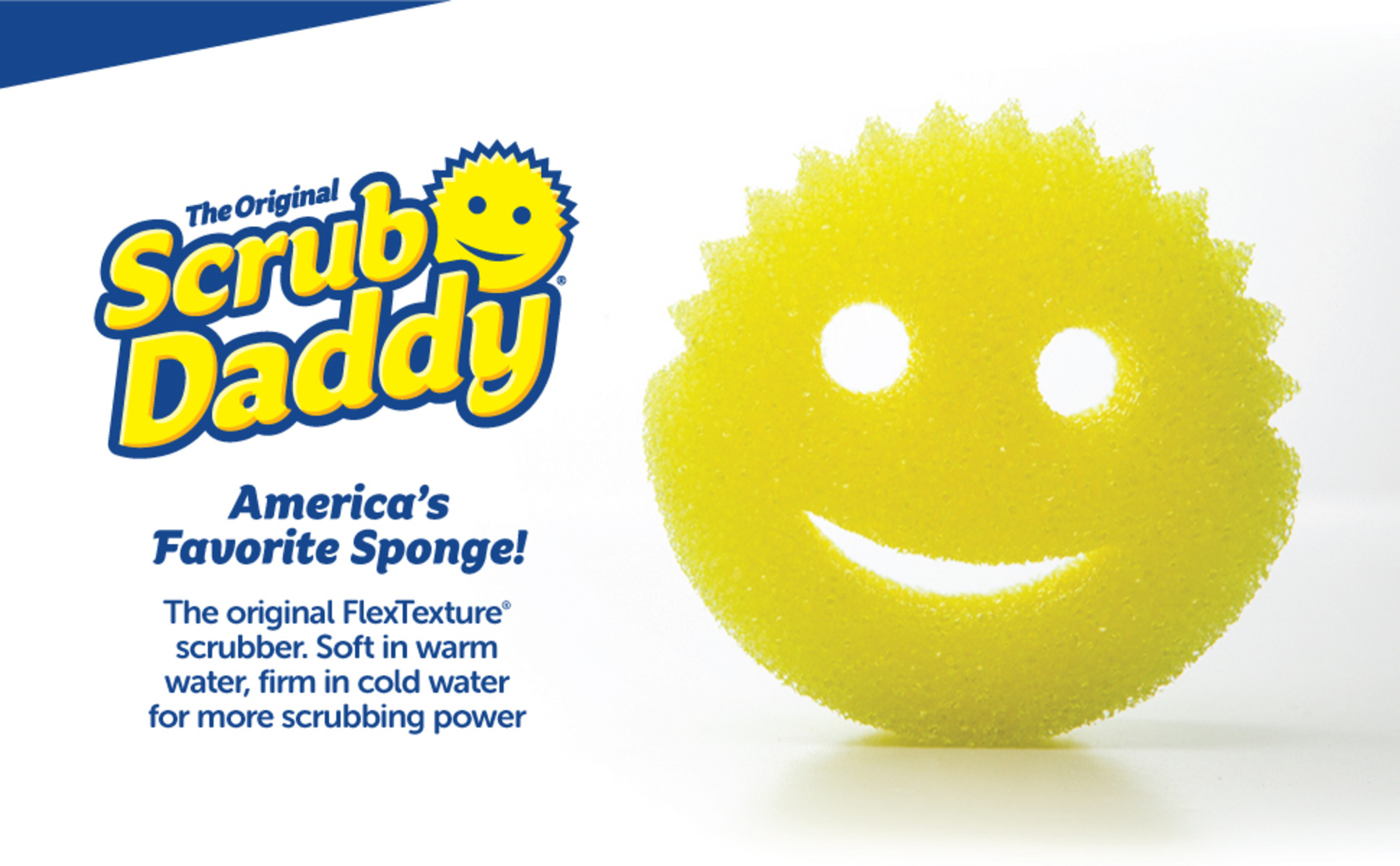 The Original Scrub Daddy Heavy Duty Smiley Sponge Scratch Free 1 pk SD2013I  859547004008