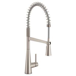 MOEN Sleek Single-Handle Pre-Rinse Spring Pulldown Sprayer Kitchen ...