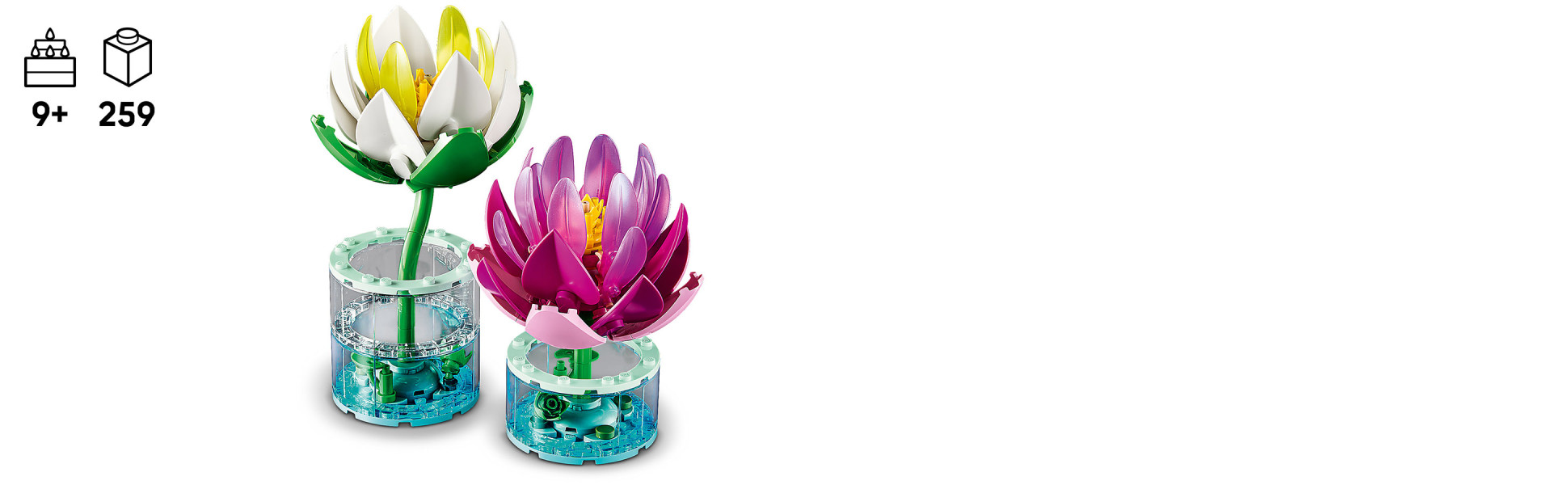 Recreate the delicate features of white and pink water lilies and display them in vases to make vibrant, modern home decor.