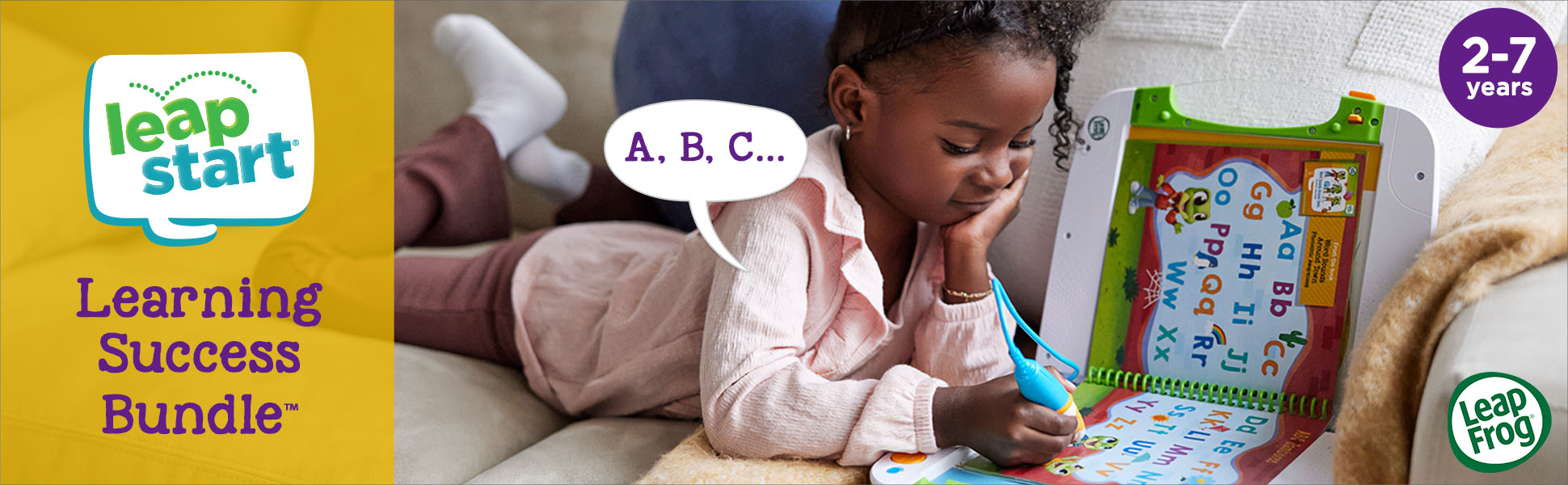 LeapFrog LeapStart Learning Success Bundle. 2-7 years. LeapStart says: A, B, C…