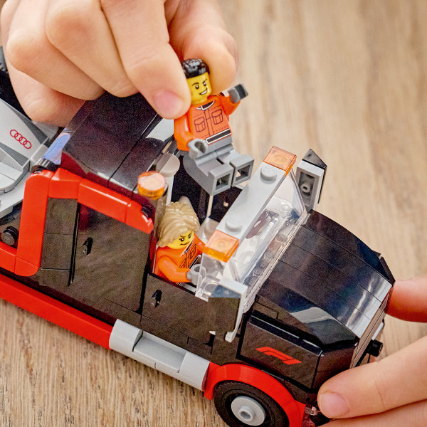 Open the driver’s cab and engine bay.