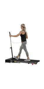 Sunny Health & Fitness Slim Folding Treadmill Trekpad with Arm Exercisers - SF-T7971