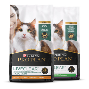 Purina Pro Plan Liveclear for Adult Cats Chicken Rice, 16 lb Bag 