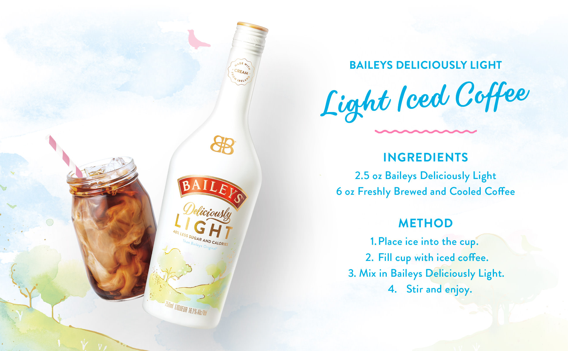 Delishly Deliciously Baileys Baileys Deliciously Light Liqueur, 70cl | The Bar