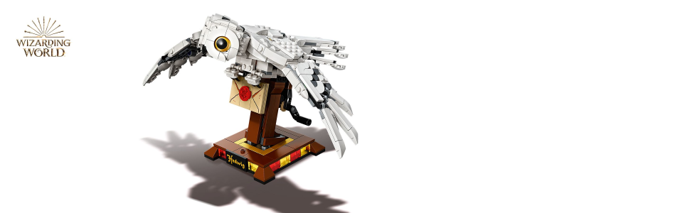 Lego 75979 Harry Potter Hedwig The Owl Figure Collectible Display Model  with Moving Wings