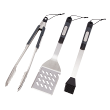 Cuisinart Set of 3 Tongs Stainless Steel & Red 10 13 16 - new open  package