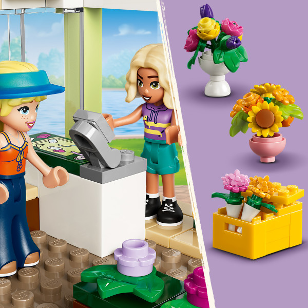 Details include flowers, vases, a cash register and more.