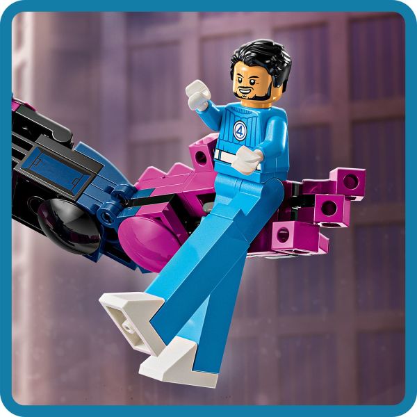 The Mr. Fantastic minifigure features extendable legs.