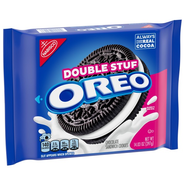 Oreo Original Double Stuf Cookies, 14.03 Ounce, 12 Packs Per Case
