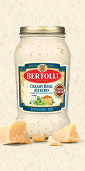 Bertolli Creamy Basil Alfredo Sauce, 15 oz.