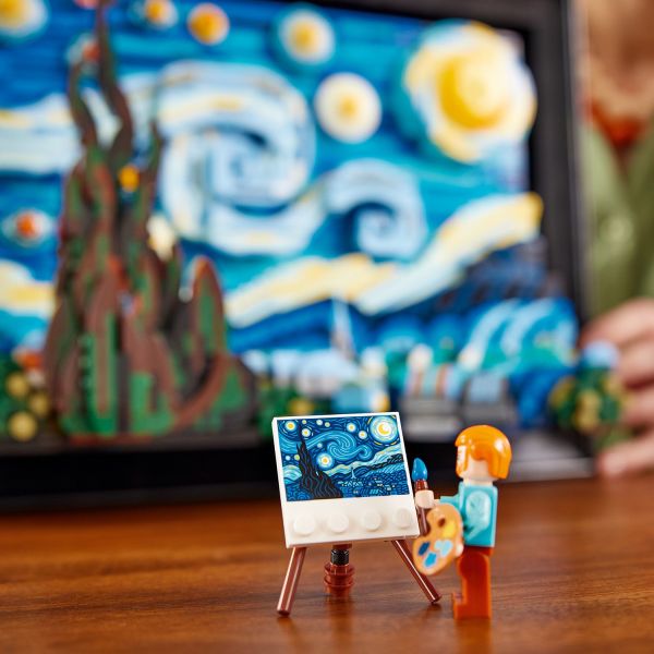 LEGO Ideas Vincent Van Gogh The Starry Night, Unique 3D Wall Art
